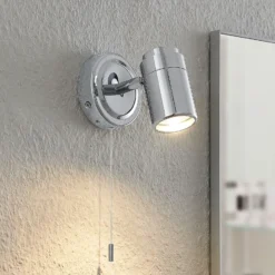 Aplique de pared Remilan de Lindby, cromo