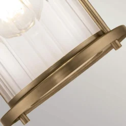 Aplique de pared Riggs IP44, latón envejecido, 1 luz