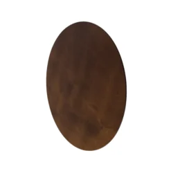 Aplique de pared Rito de Envostar, nogal, Ø 40 cm