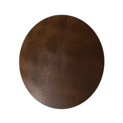 Aplique de pared Rito de Envostar, nogal, Ø 40 cm