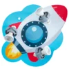 Aplique de pared Rocket Rondell