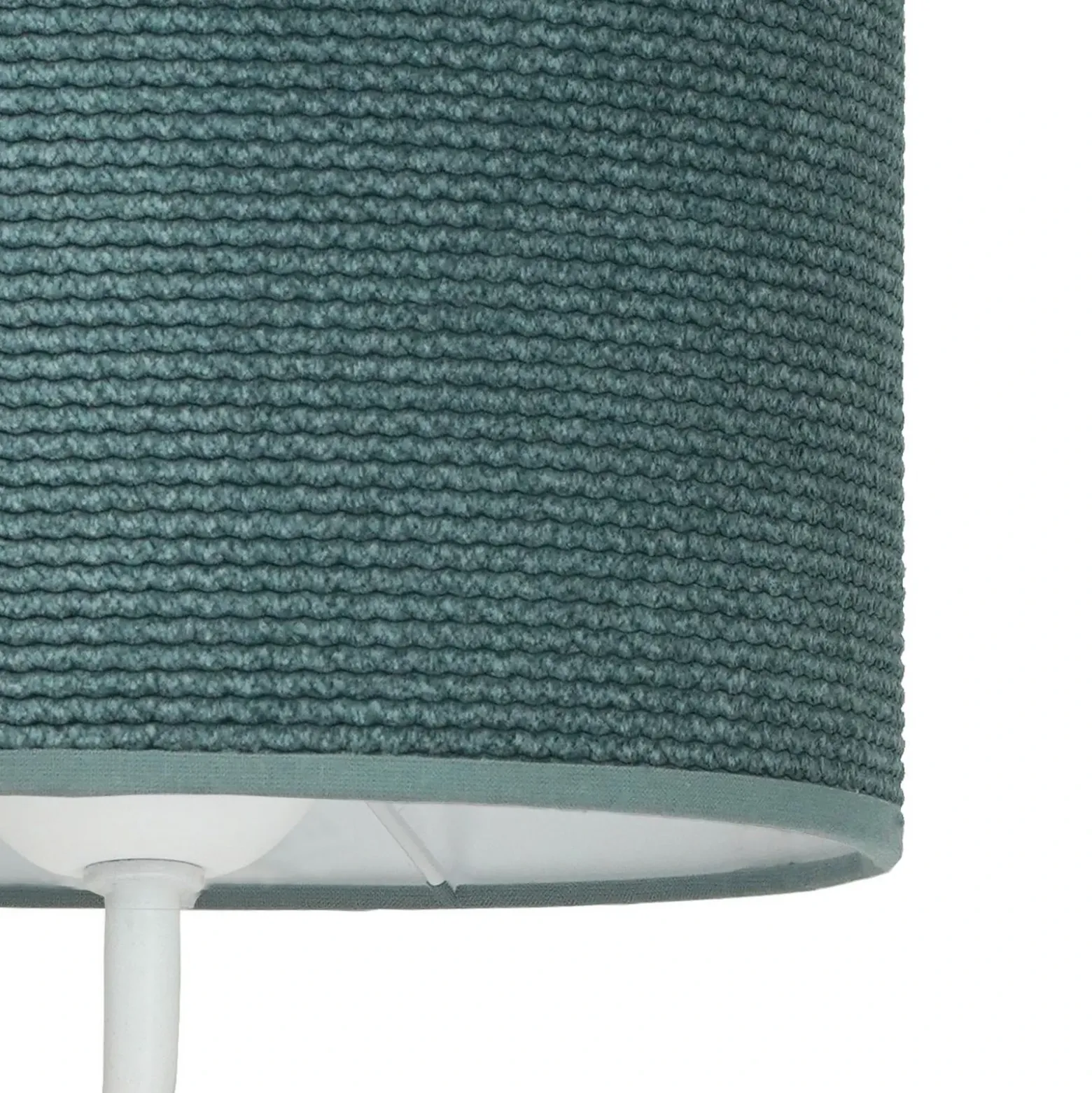 Aplique de pared Roller, cordón menta, blanco, con brazo de lectura