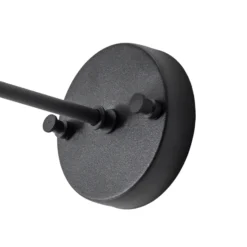 Aplique de pared Saglam, negro/dorado, cónica, altura 20 cm, E27
