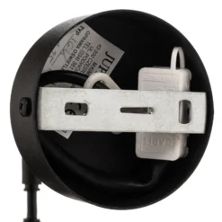 Aplique de pared Samba, cristal opalino/negro, 1 luz