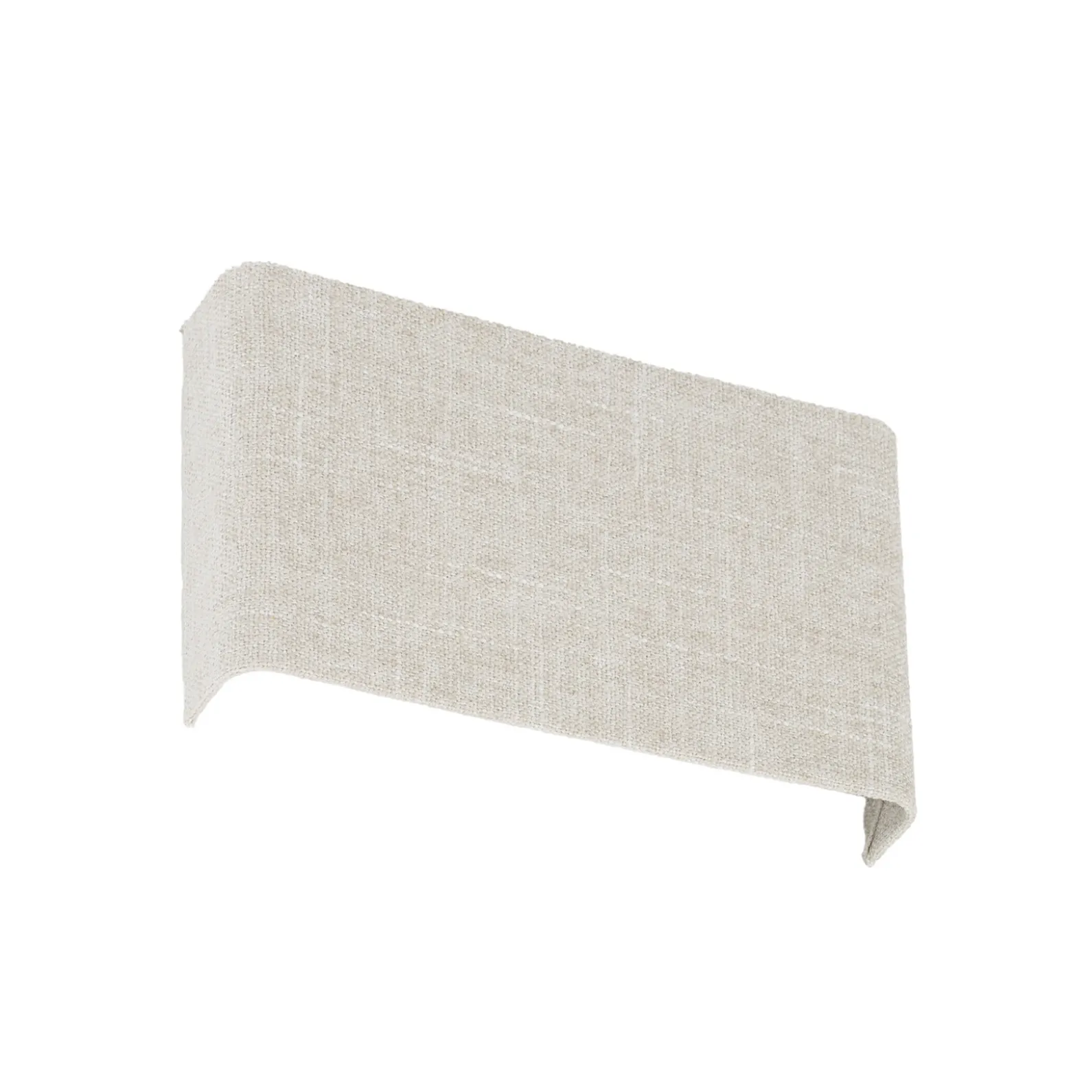 Aplique de pared Santana B, color crema, textil, ancho 25 cm, G9
