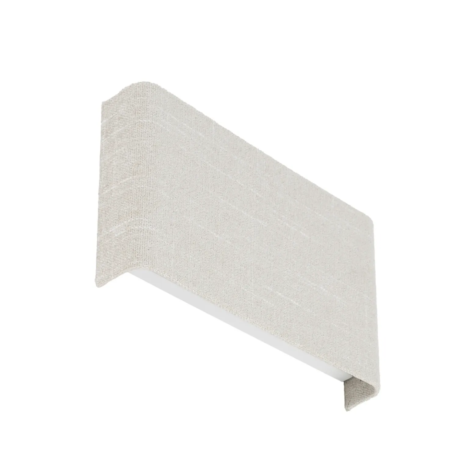 Aplique de pared Santana B, color crema, textil, ancho 25 cm, G9