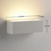 Aplique de pared Santino de Lindby, 22 cm, yeso, G9, se puede pintar