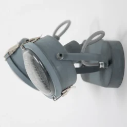 Aplique de pared Satellite de 2 luces en gris