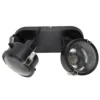 Aplique de pared Satellite de 2 luces en negro