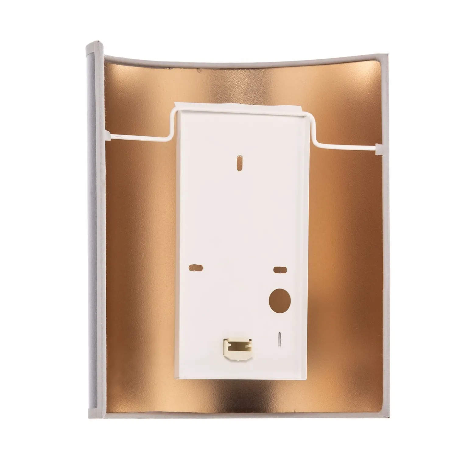 Aplique de pared satinado en atlas, plata/oro