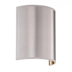 Aplique de pared satinado en atlas, plata/oro
