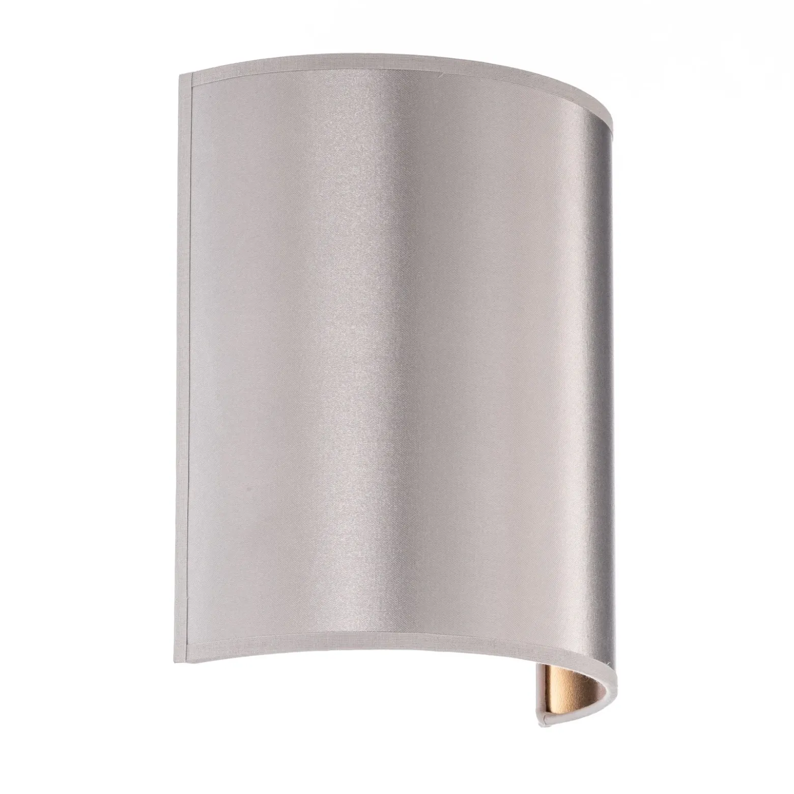 Aplique de pared satinado en atlas, plata/oro