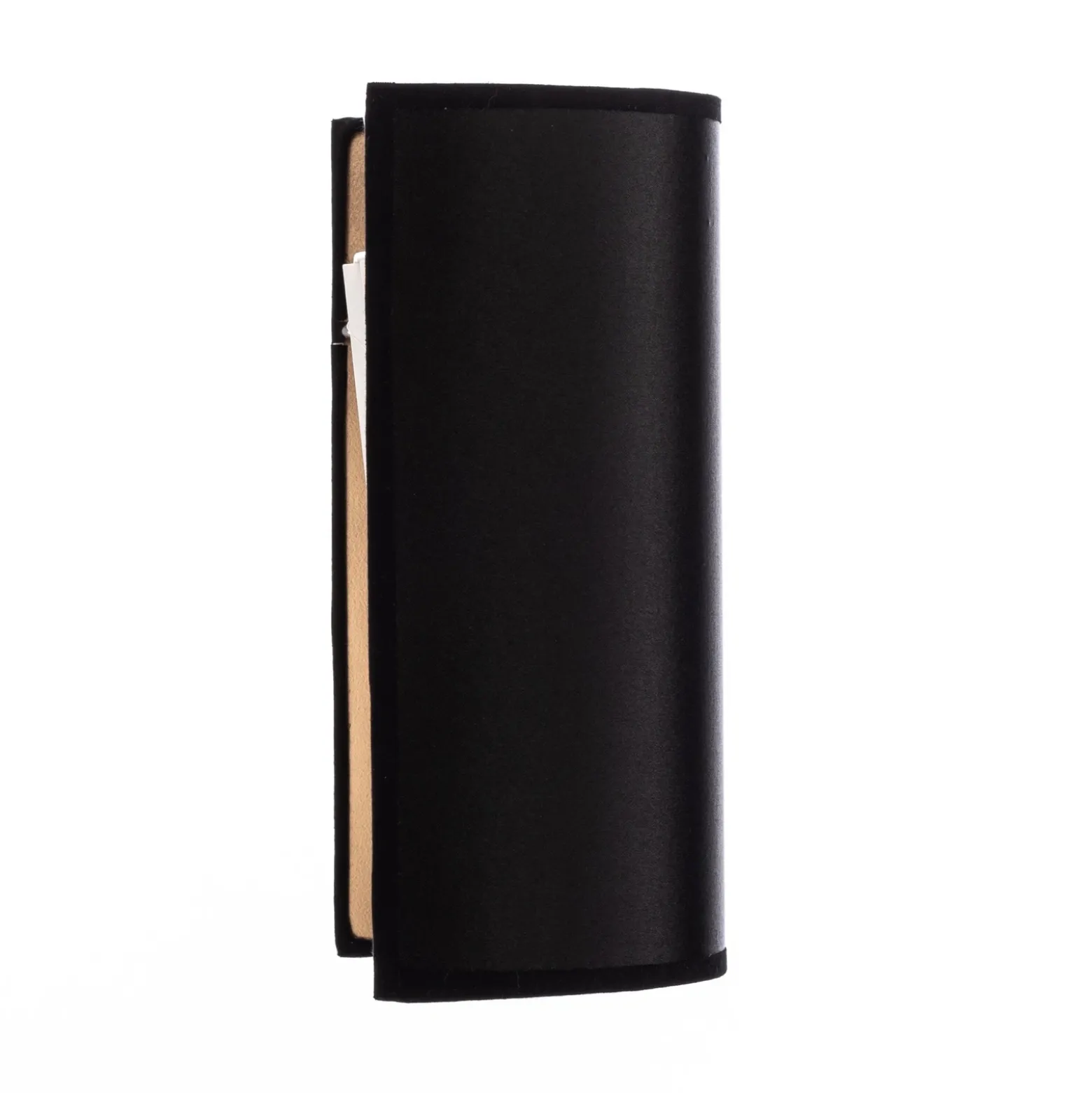 Aplique de pared Satin en satén, negro/dorado