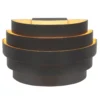 Aplique de pared Scudo, negro, ancho 20 cm, aluminio, G9