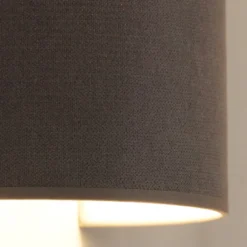 Aplique de pared Semi Circle, Soro, gris, E27
