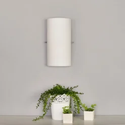 Aplique de pared semicircular Sidra, set de 2