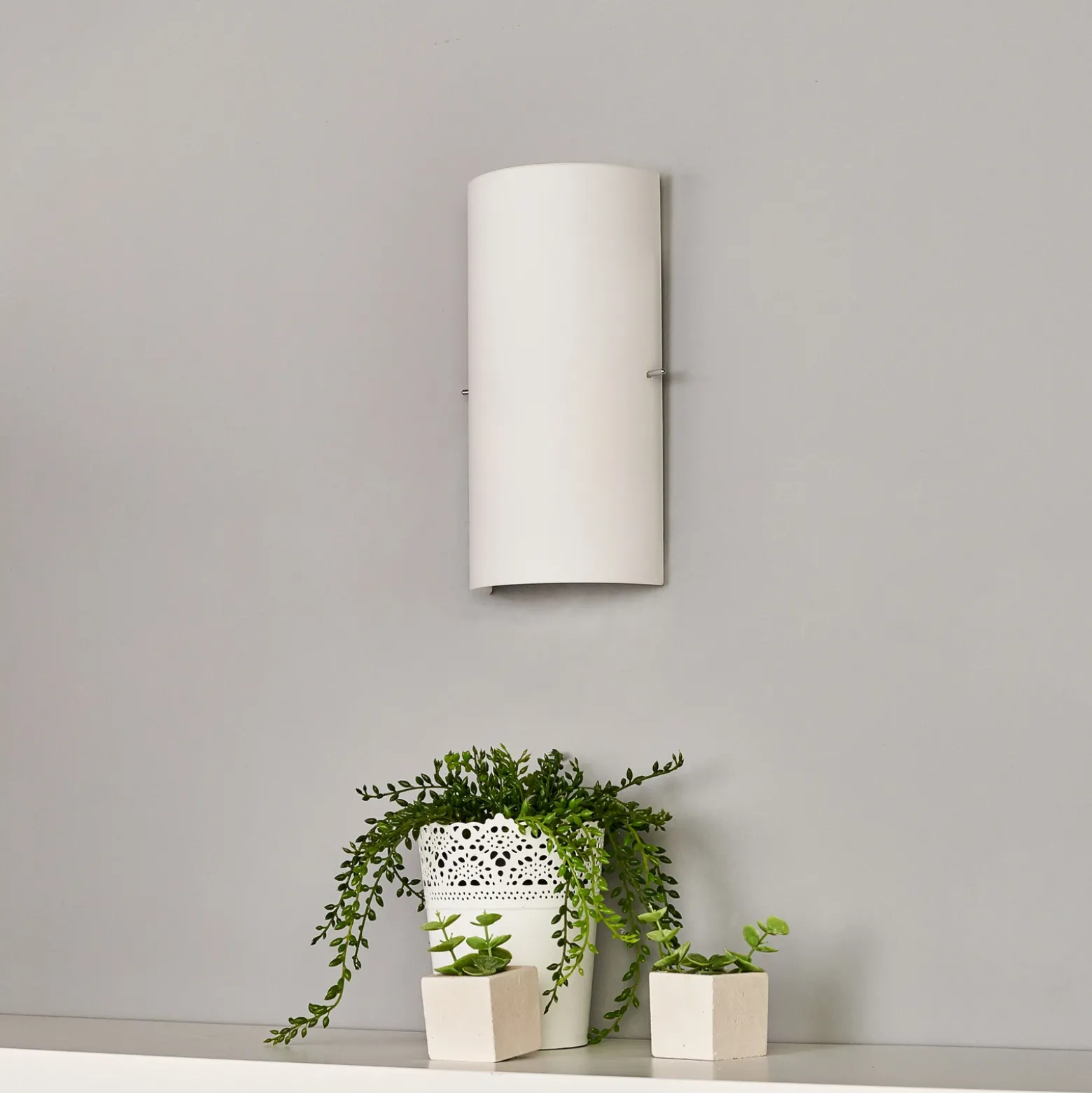Aplique de pared semicircular Sidra, set de 2