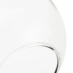 Aplique de pared Sferio, cromado/transparente, cristal, 21 cm de altura, E14