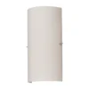 Aplique de pared Sidra de Lucande, altura 28 cm, cristal, semicircular