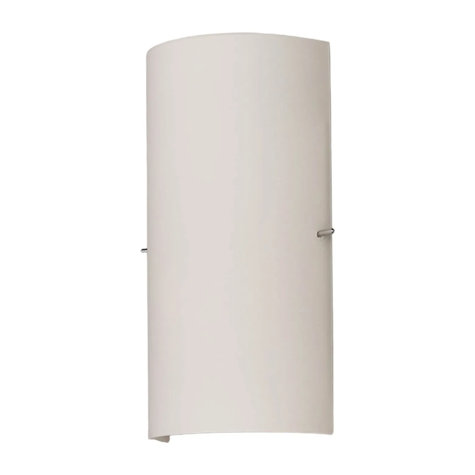 Aplique de pared Sidra de Lucande, altura 28 cm, cristal, semicircular