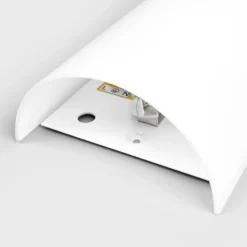 Aplique de pared Sidra de Lucande, altura 28 cm, cristal, semicircular