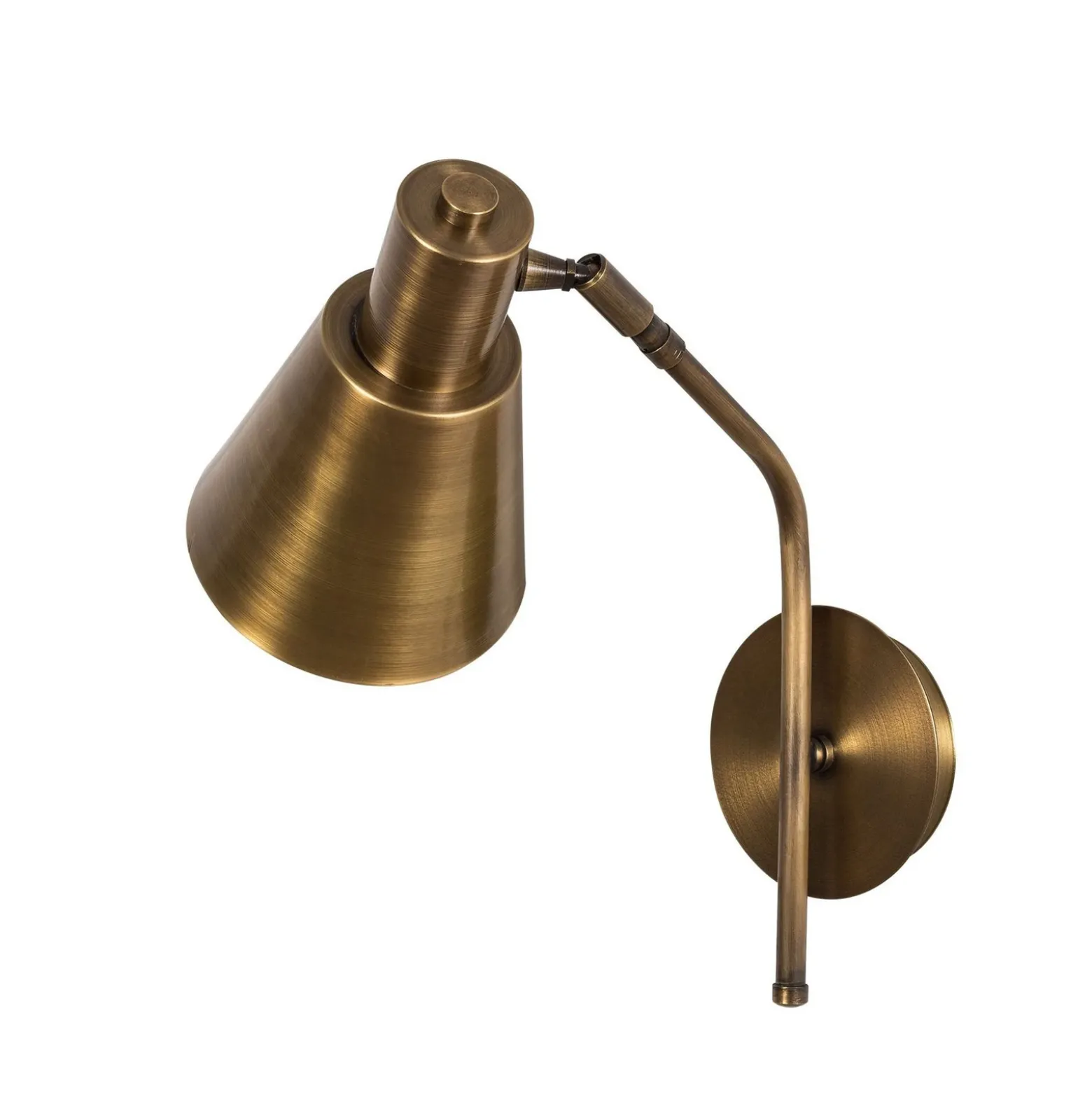 Aplique de pared Sivani MR-663, oro antiguo, metal, Ø 15 cm
