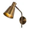 Aplique de pared Sivani MR-663, oro antiguo, metal, Ø 15 cm