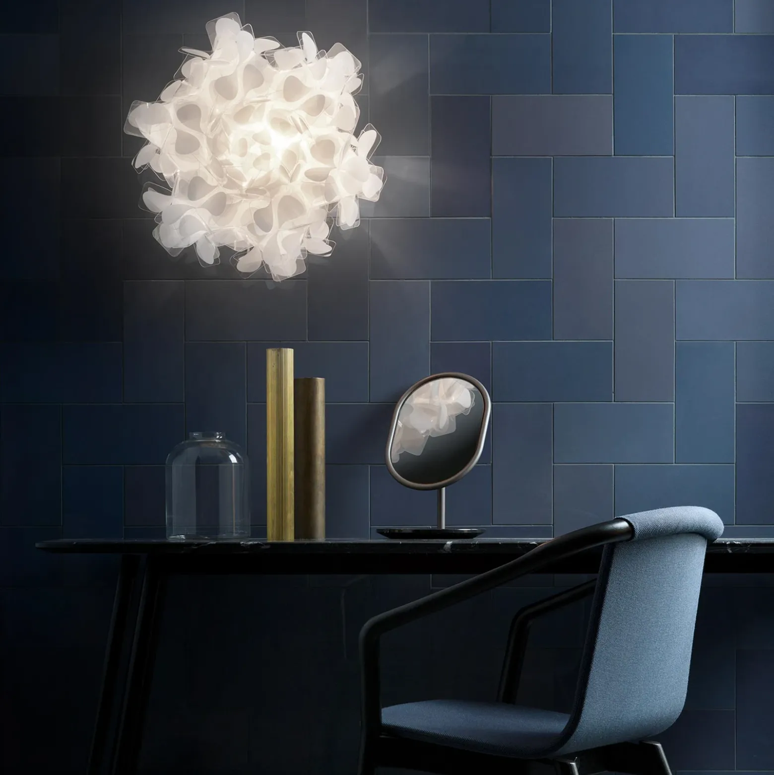 Aplique de pared Slamp Clizia Mama Non Mama blanca Ø53cm