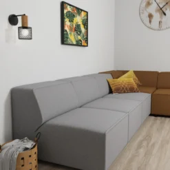 Aplique de pared Sobresa con pantalla de rejilla