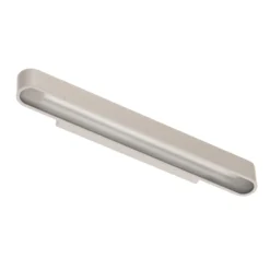 Aplique de pared Soft, ancho 60 cm, blanco, aluminio, G13