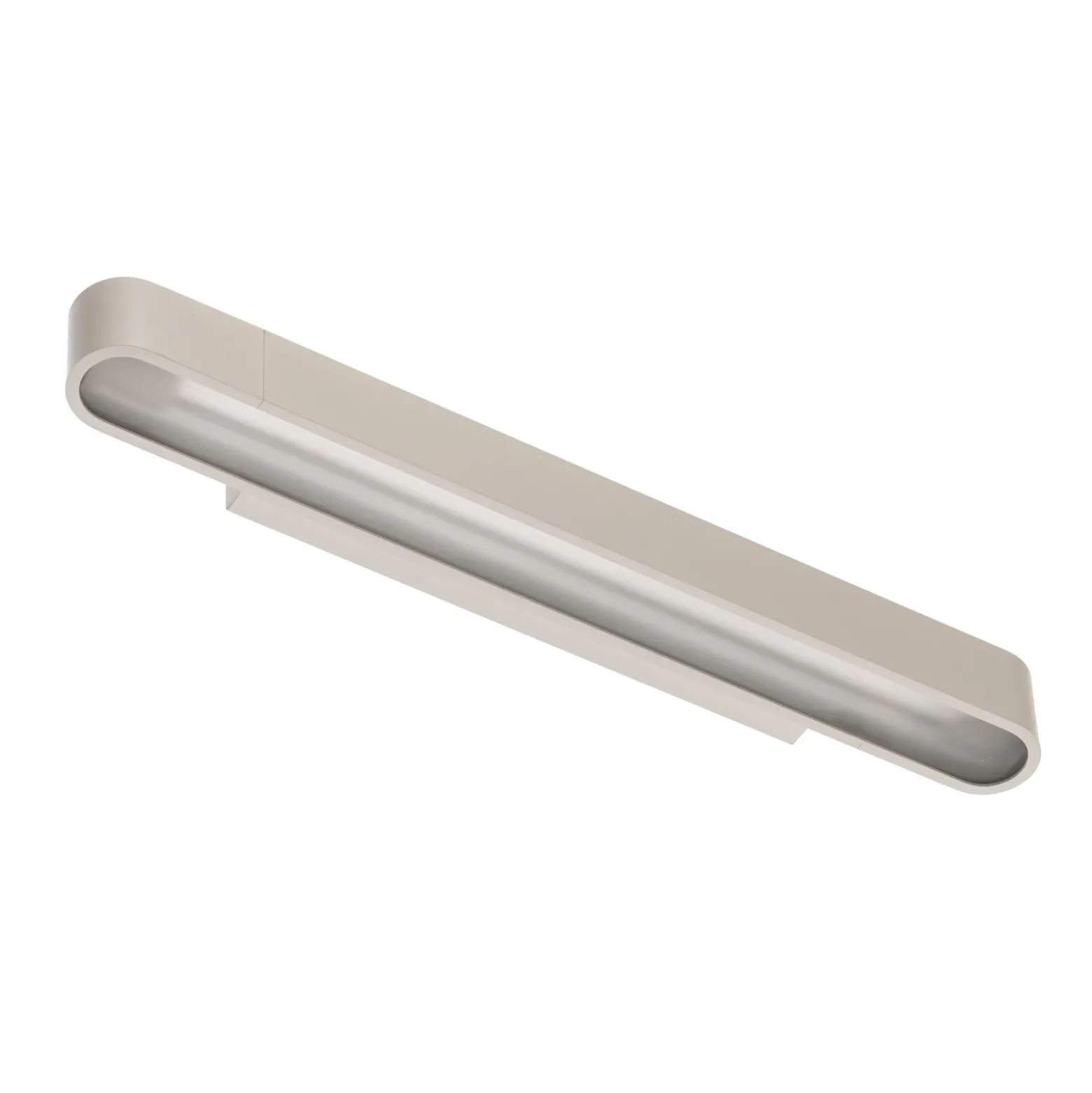 Aplique de pared Soft, 60 cm de ancho, blanco, aluminio, G13