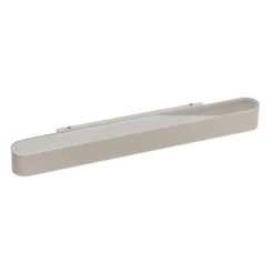 Aplique de pared Soft, 60 cm de ancho, blanco, aluminio, G13