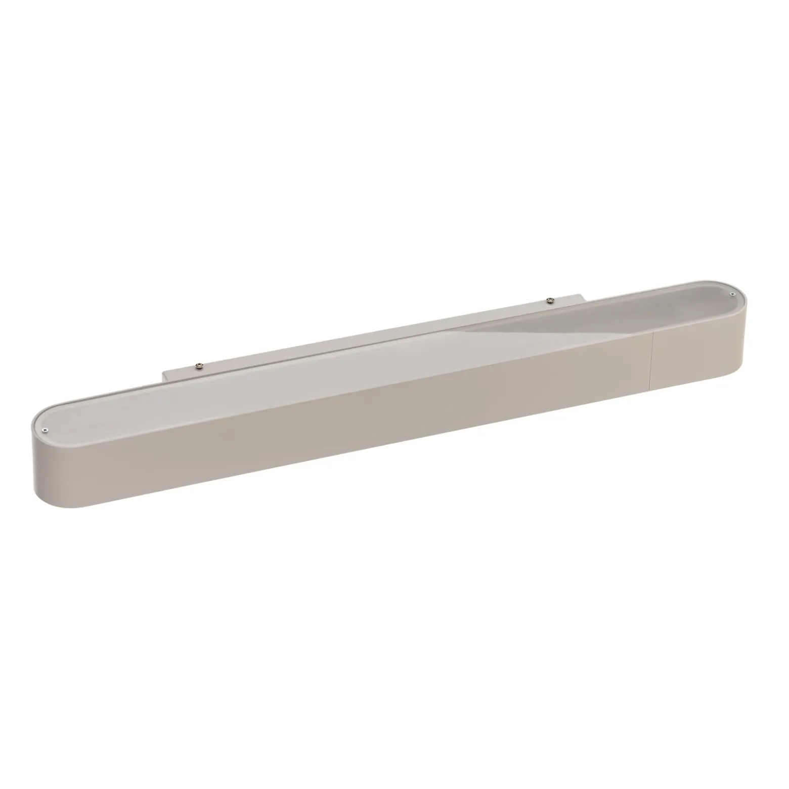 Aplique de pared Soft, 60 cm de ancho, blanco, aluminio, G13