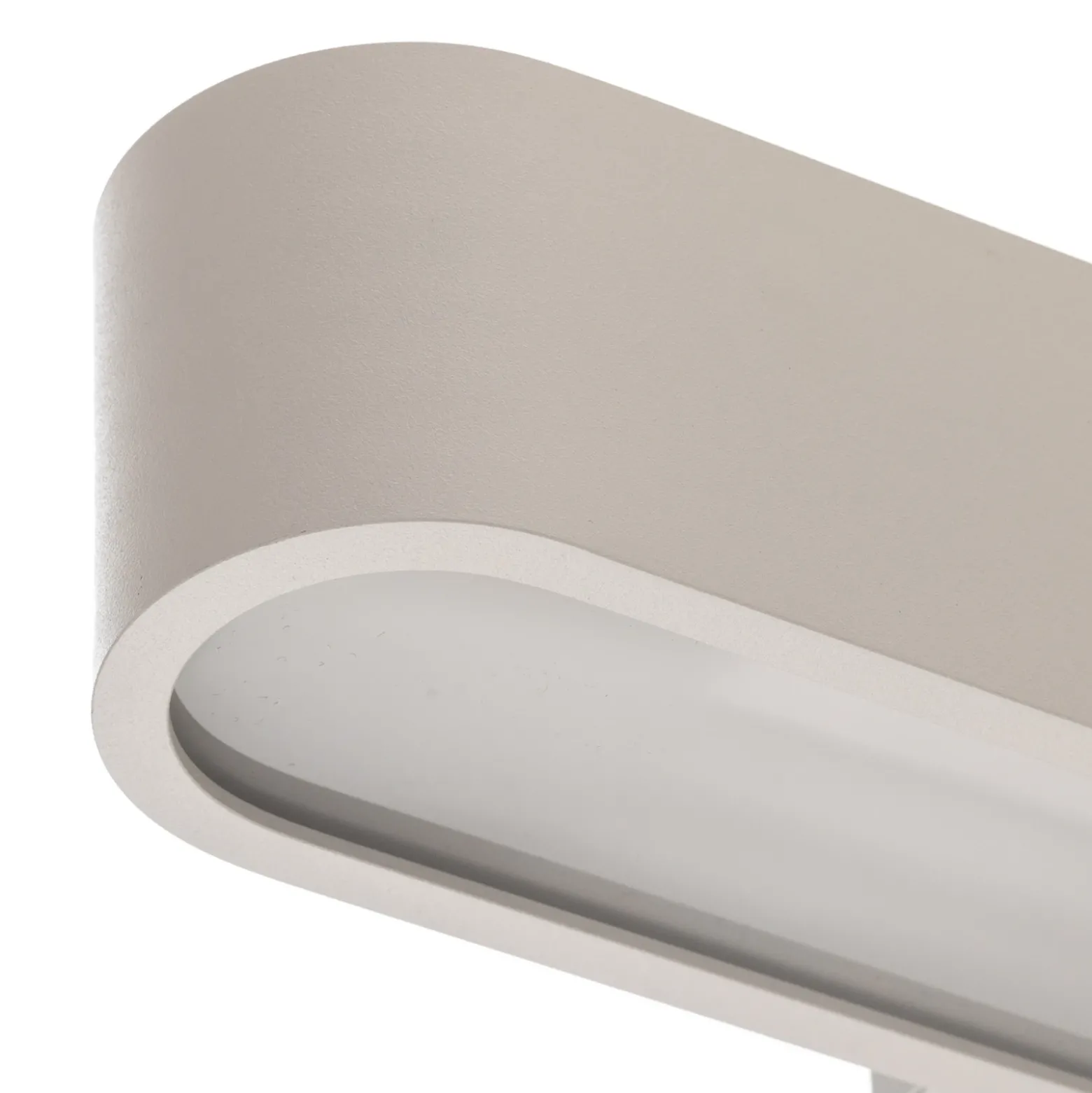 Aplique de pared Soft, 60 cm de ancho, blanco, aluminio, G13