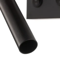 Aplique de pared Soho cilíndrico con brazo de lectura negro/dorado