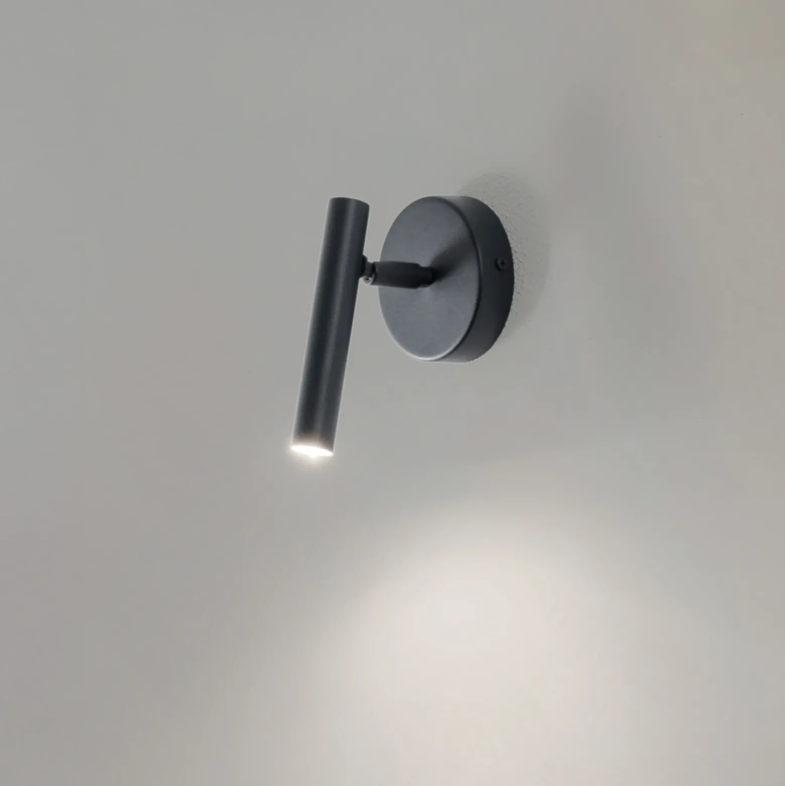 Aplique de pared Sopel, antracita, 1 luz, acero, altura 15 cm