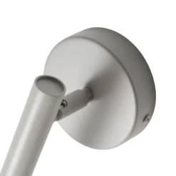 Aplique de pared Sopel, gris topo, 1 luz, acero, G9, altura 15 cm