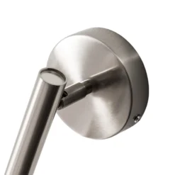 Aplique de pared Sopel, plateado, 1 luz, acero, G9, altura 15 cm