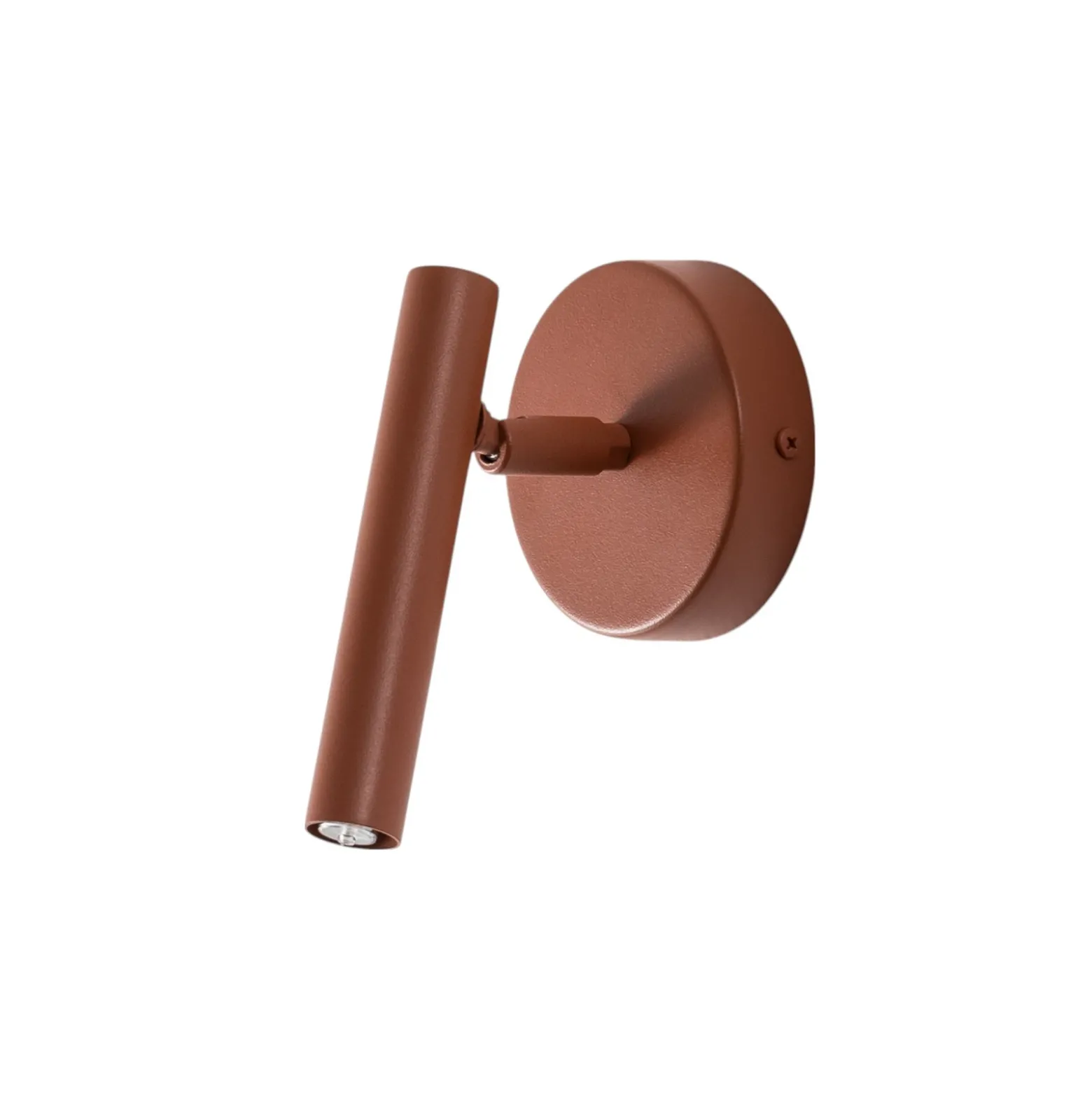 Aplique de pared Sopel, rojo ladrillo, 1 luz, acero, altura 15 cm