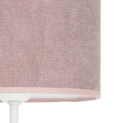 Aplique de pared, Soro, blanco/rosa, brazo de lectura