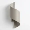 Aplique de pared SPINER, beige, altura 30 cm, metal, G9