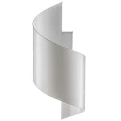 Aplique de pared Spiner blanco, altura 30 cm, acero
