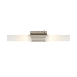 Aplique de pared Splash, 2 luces, níquel mate