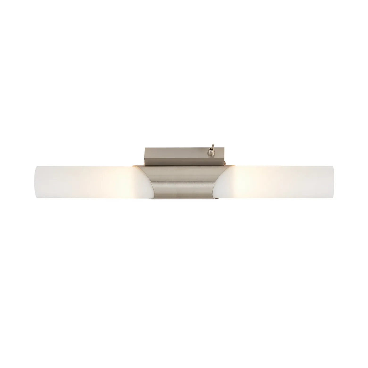 Aplique de pared Splash, 2 luces, níquel mate