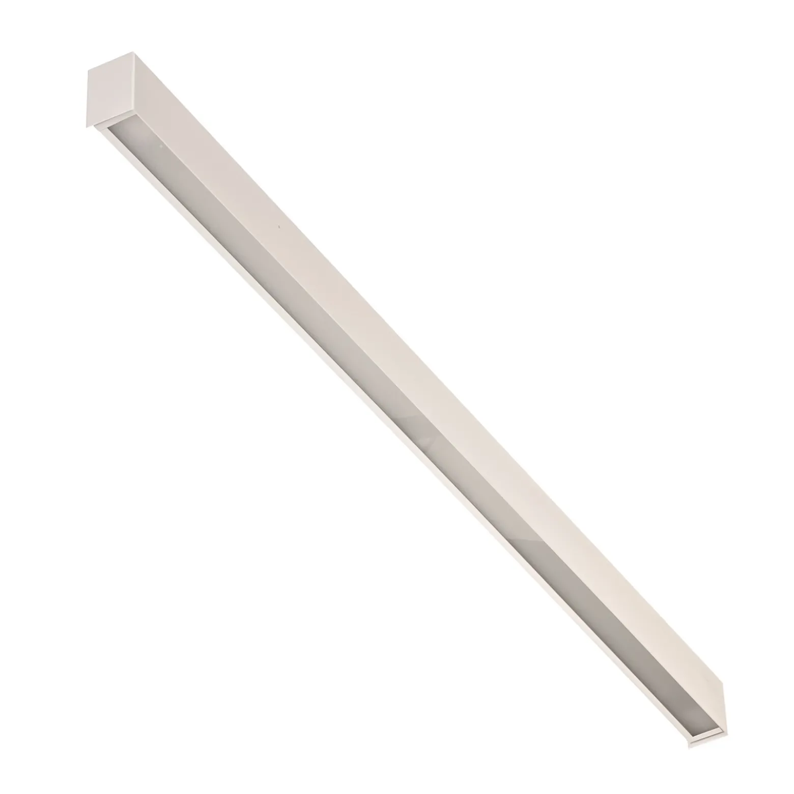 Aplique de pared Straight L, 122 cm, blanco