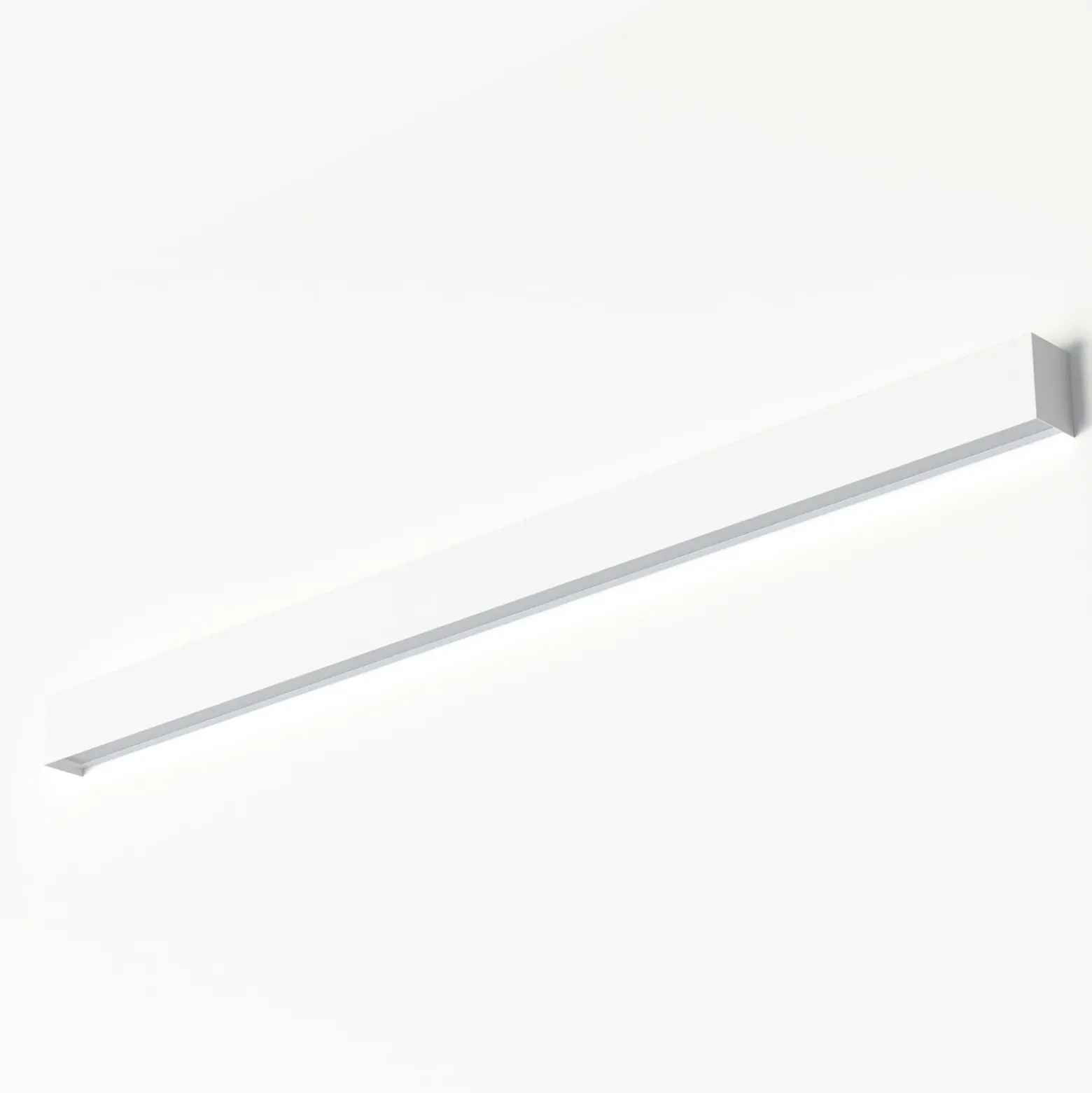 Aplique de pared Straight L, 122 cm, blanco