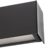 Aplique de pared Straight M, 92 cm, negro