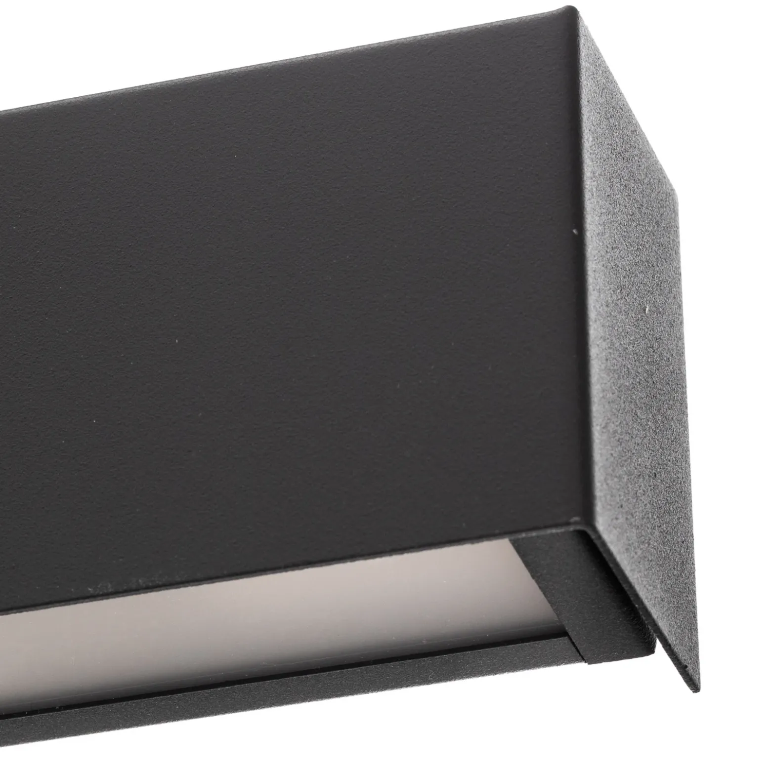 Aplique de pared Straight M, 92 cm, negro