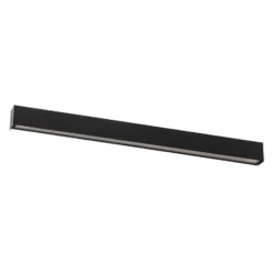 Aplique de pared Straight M, 92 cm, negro
