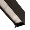 Aplique de pared Straight S, 62 cm, negro